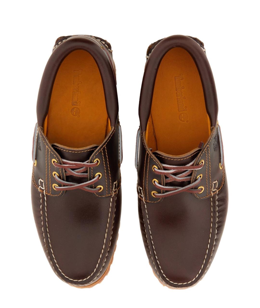 TIMBERLAND Коричневые кожаные низкие ботинки, фото 3