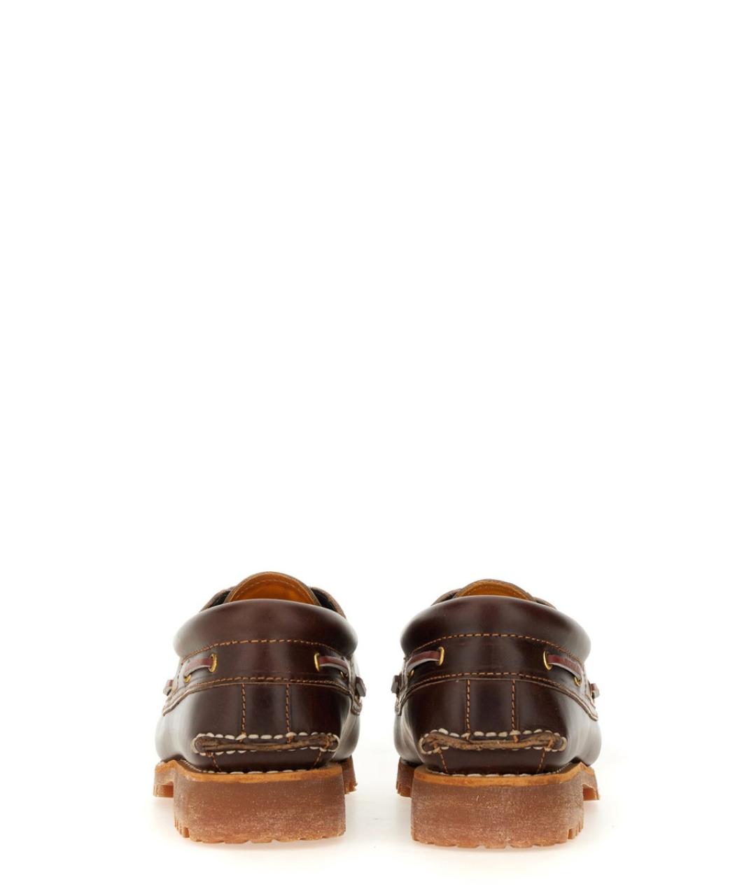 TIMBERLAND Коричневые кожаные низкие ботинки, фото 4