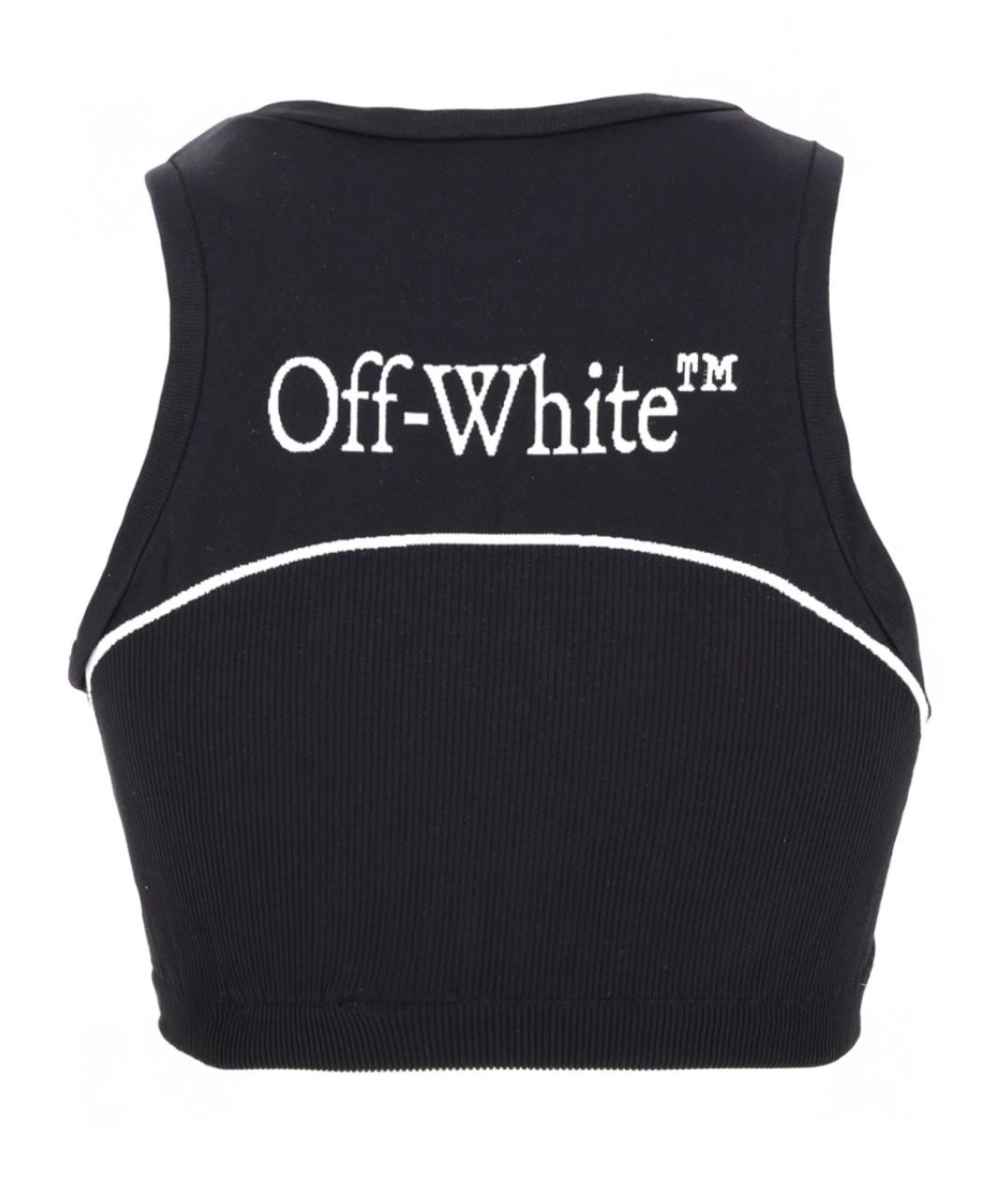 OFF-WHITE Черная полиамидовая майка, фото 2