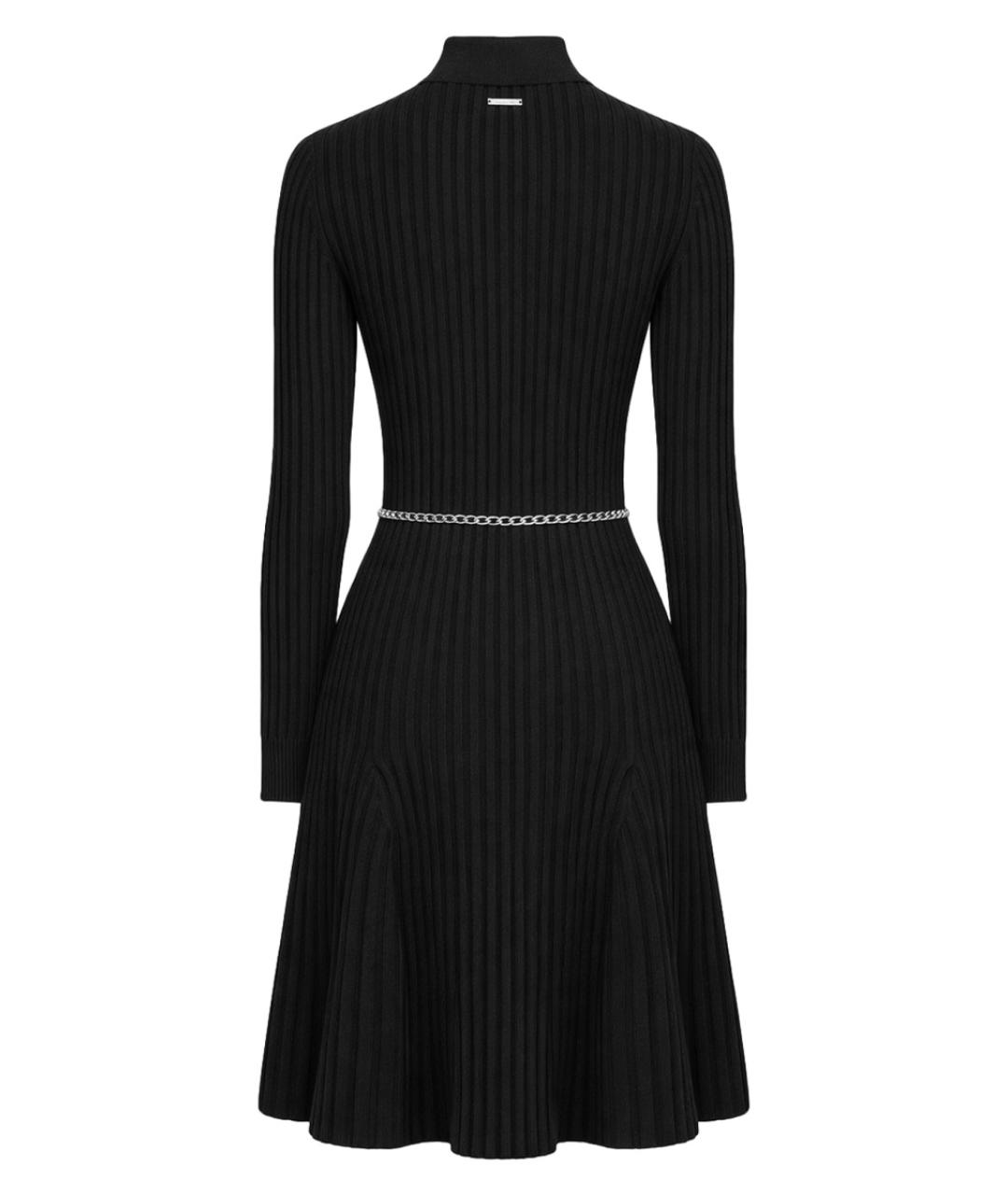 MICHAEL KORS Черное вискозное повседневное платье, фото 2