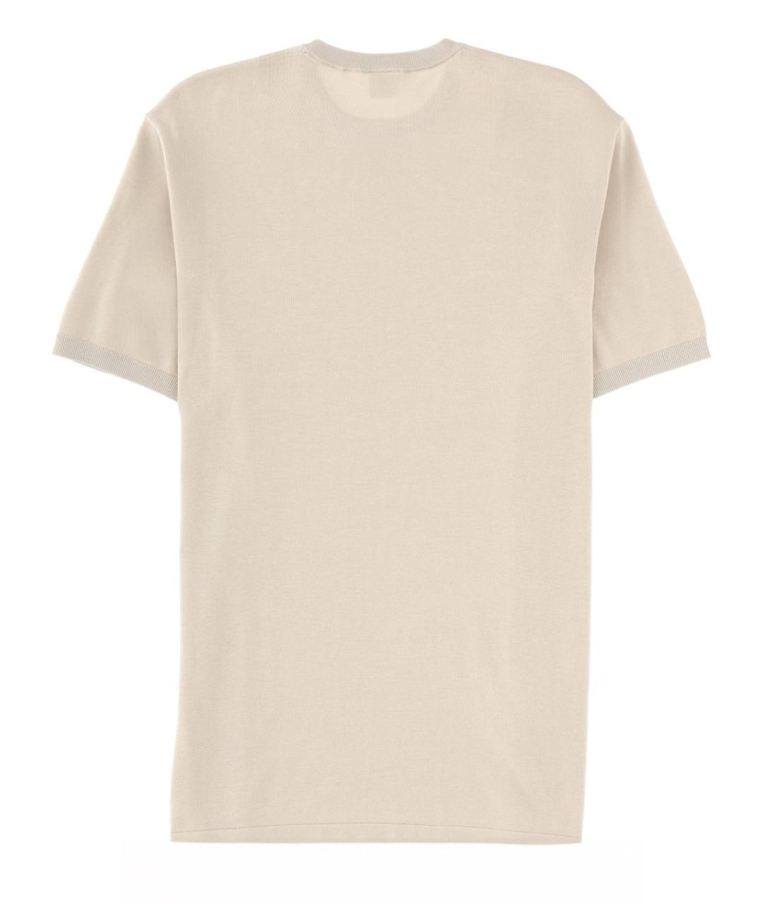 ASPESI Бежевая хлопковая футболка, фото 2