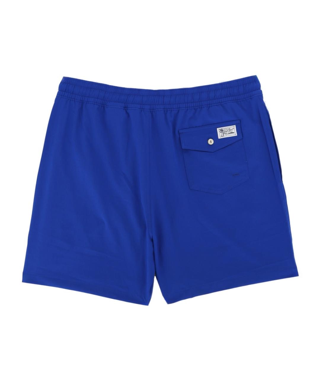 POLO RALPH LAUREN Синие полиэстеровые шорты, фото 2