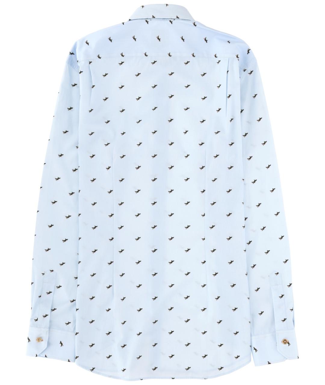 PAUL SMITH Синяя хлопковая кэжуал рубашка, фото 2