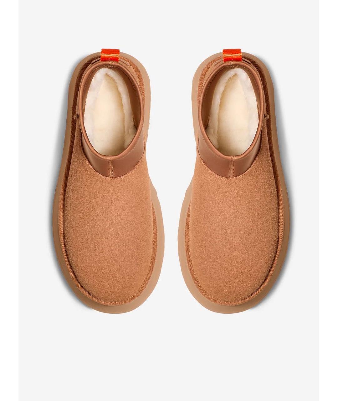 UGG AUSTRALIA Бежевые замшевые ботинки, фото 6