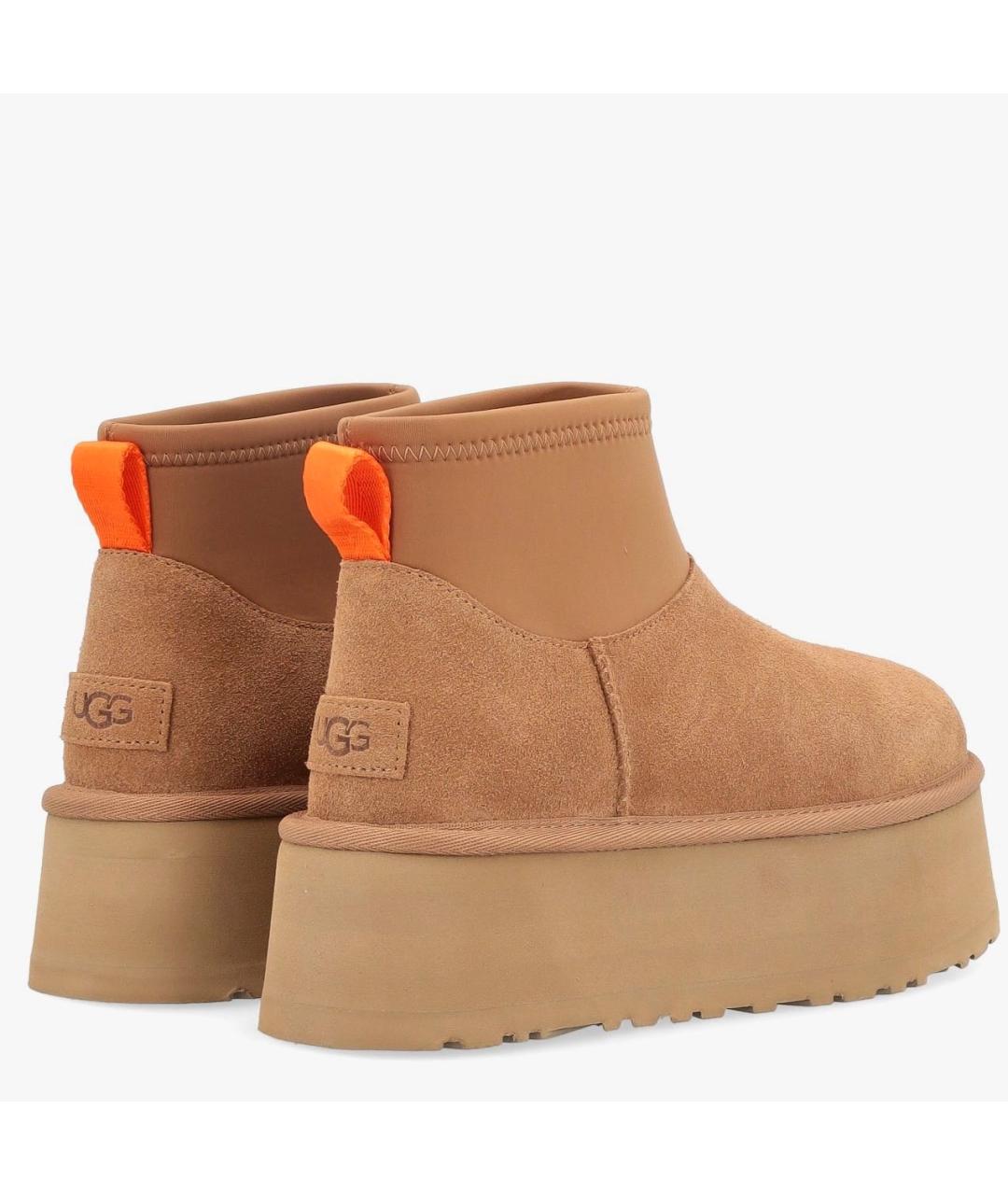 UGG AUSTRALIA Бежевые замшевые ботинки, фото 3