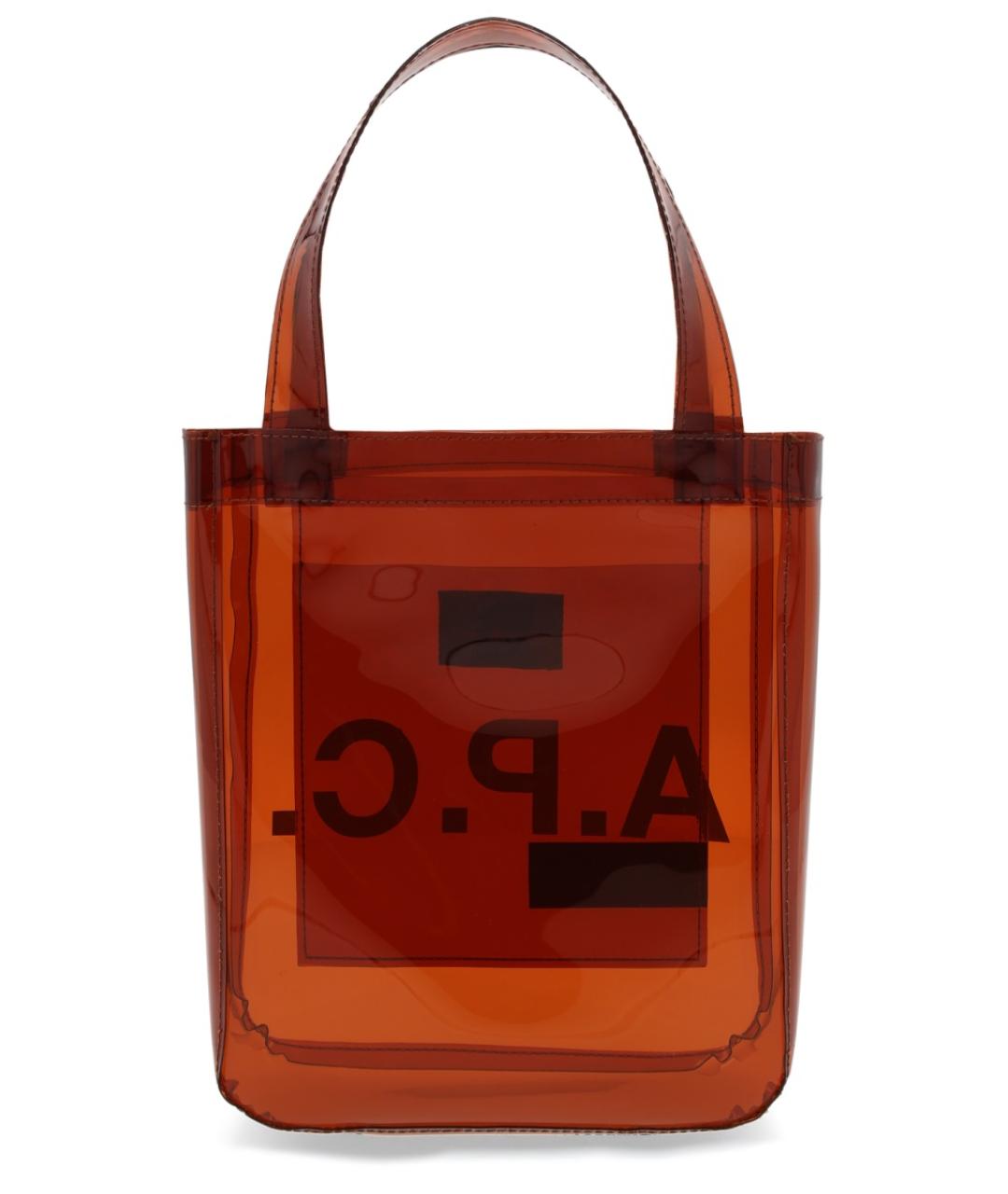 A.P.C. Коричневая сумка тоут из искусственной кожи, фото 2