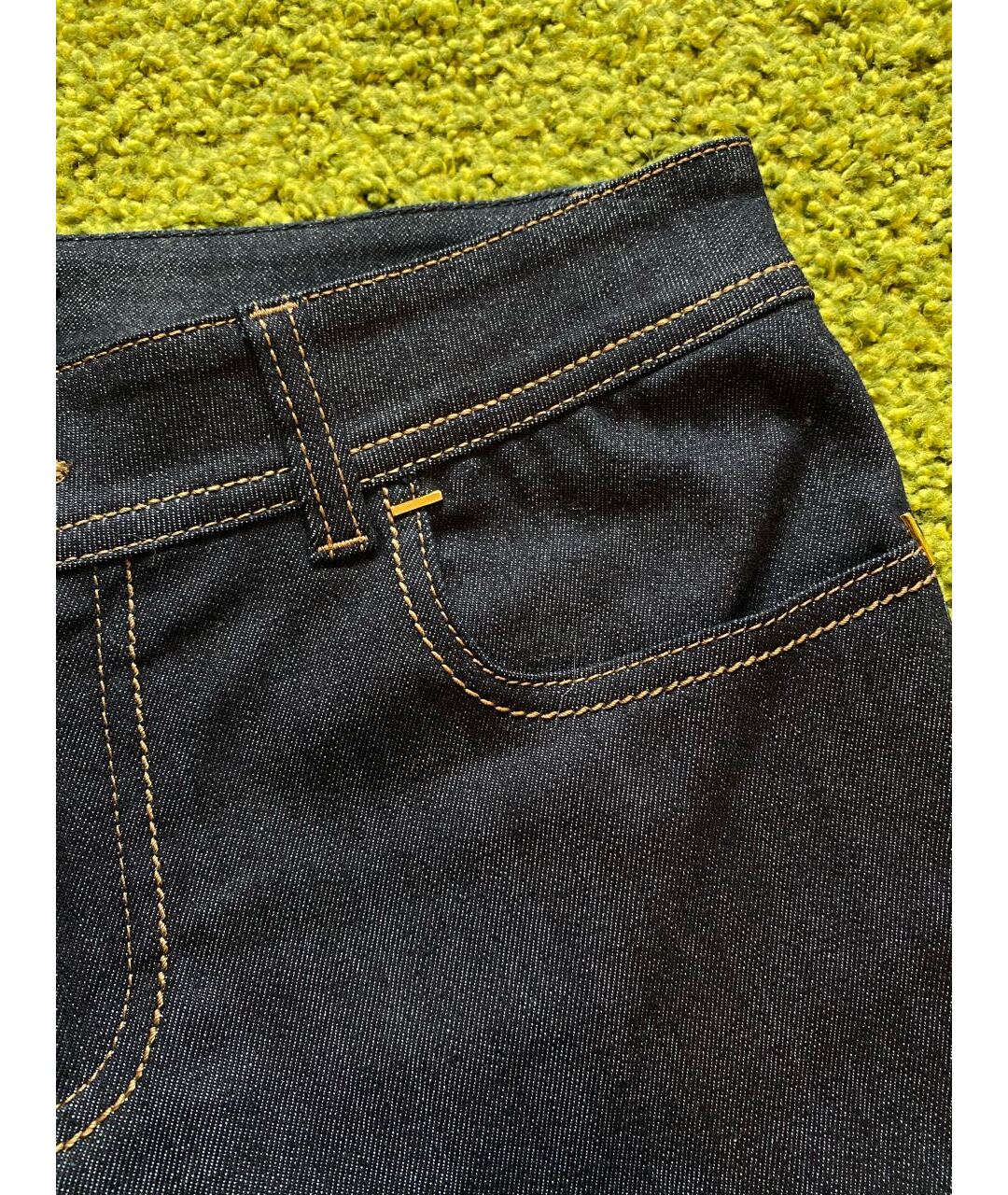 TOM FORD Темно-синие хлопко-эластановые джинсы слим, фото 6