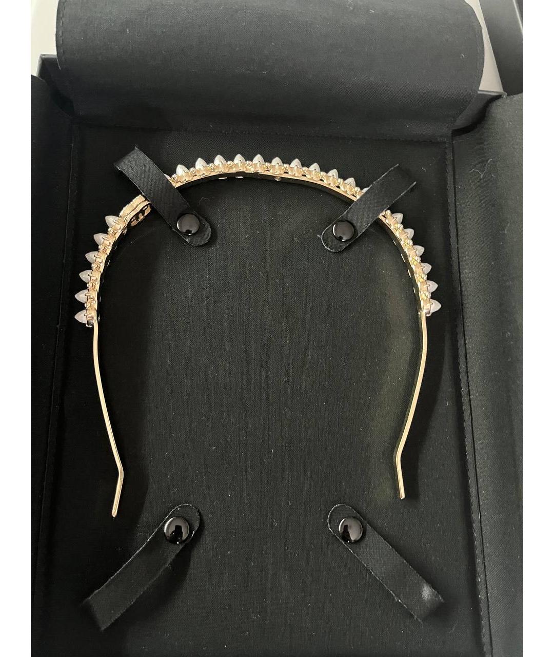 CHANEL Золотой ободок, фото 3