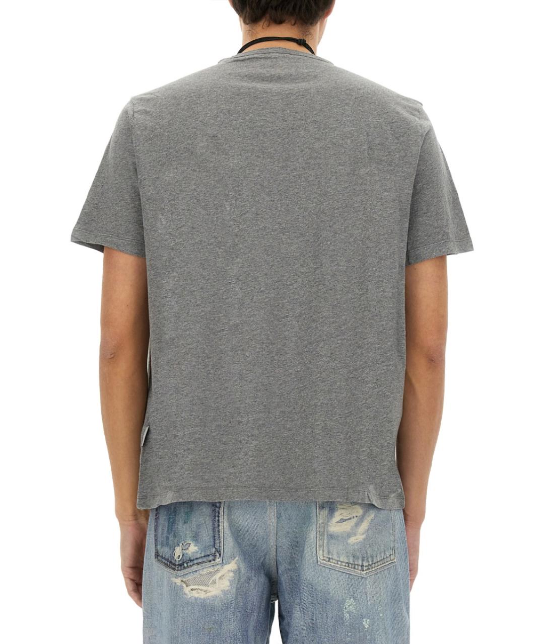 OUR LEGACY Серая хлопковая футболка, фото 3