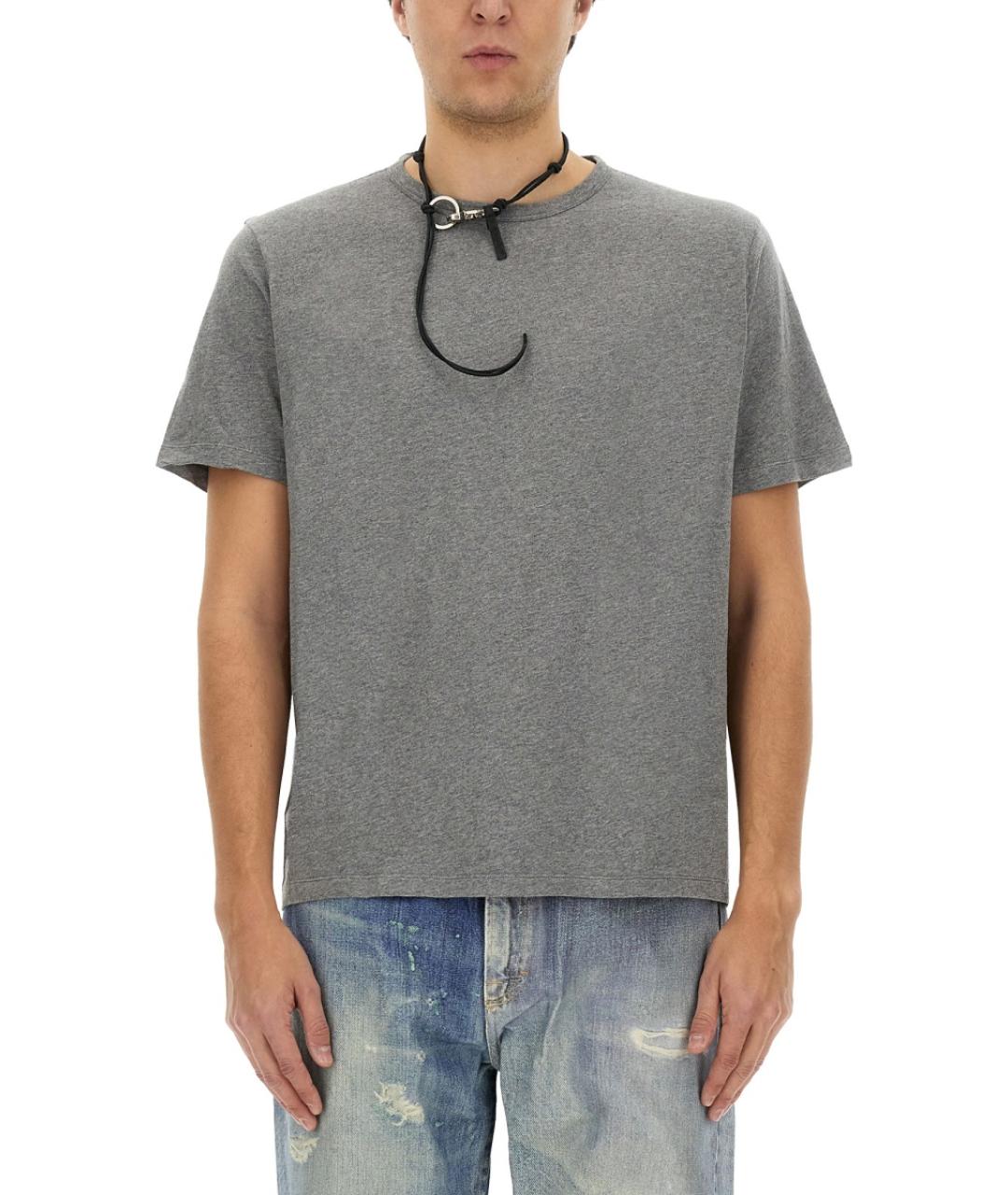 OUR LEGACY Серая хлопковая футболка, фото 1