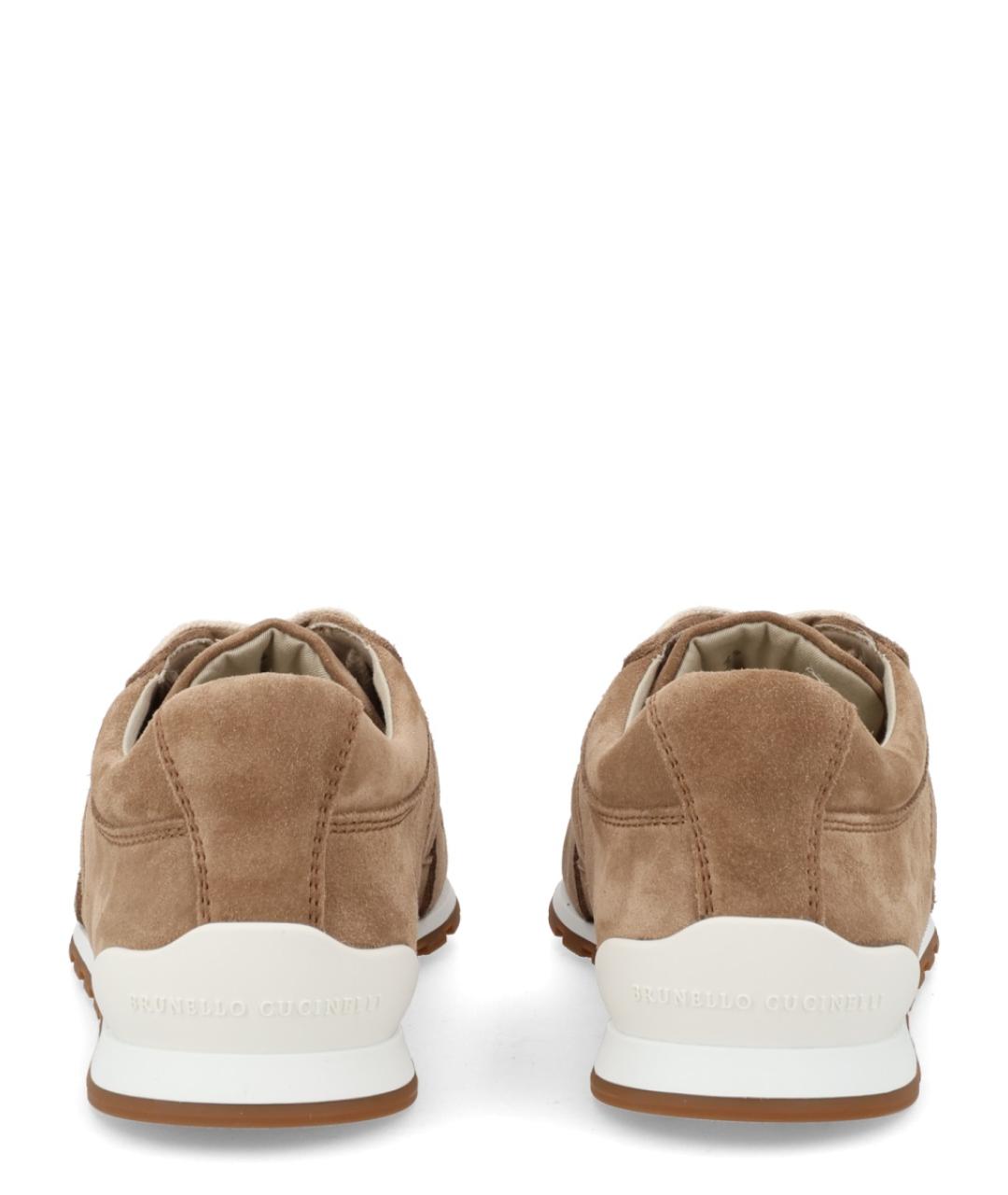 BRUNELLO CUCINELLI Коричневые замшевые кроссовки, фото 4