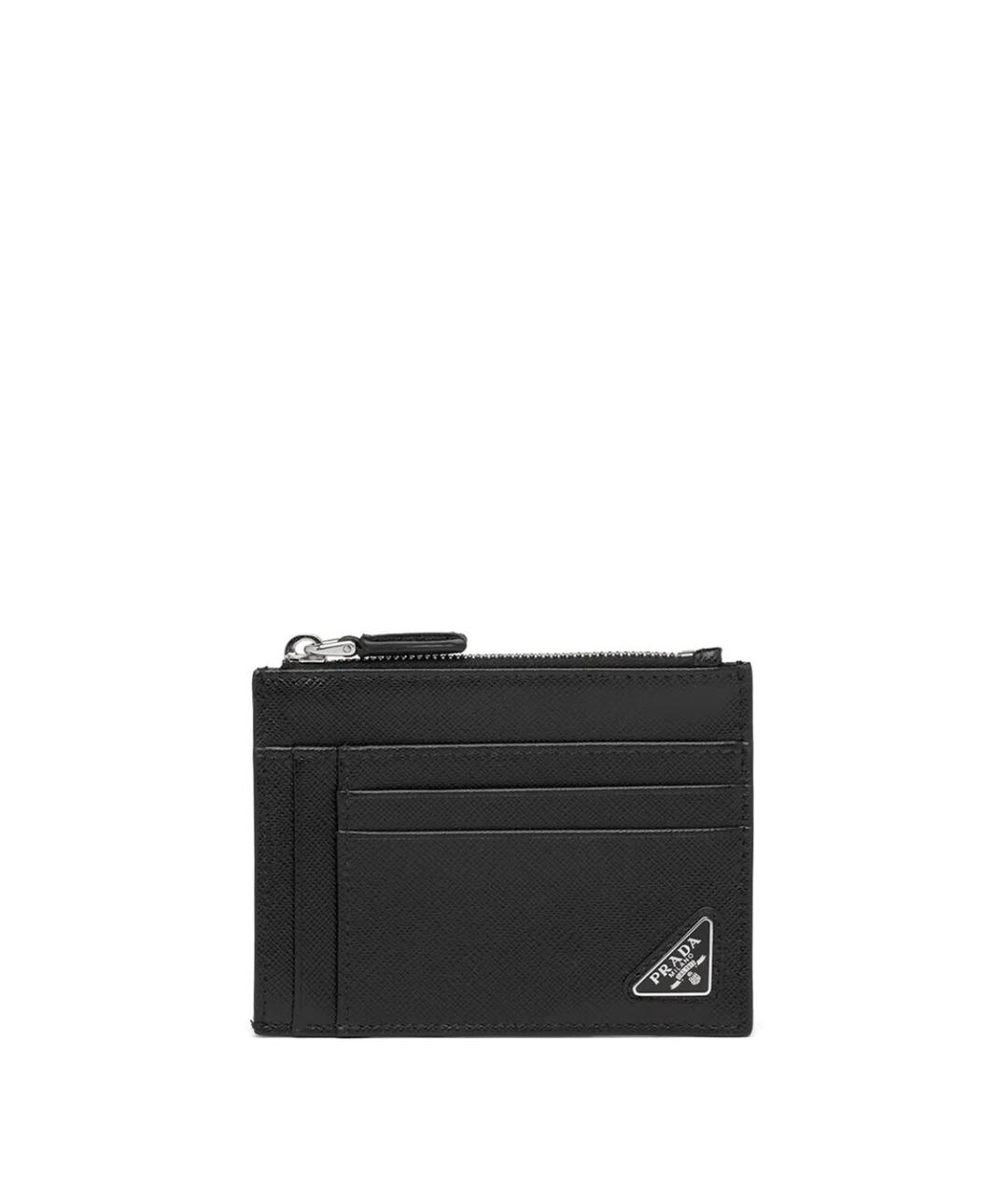 PRADA Черный кожаный кардхолдер, фото 1