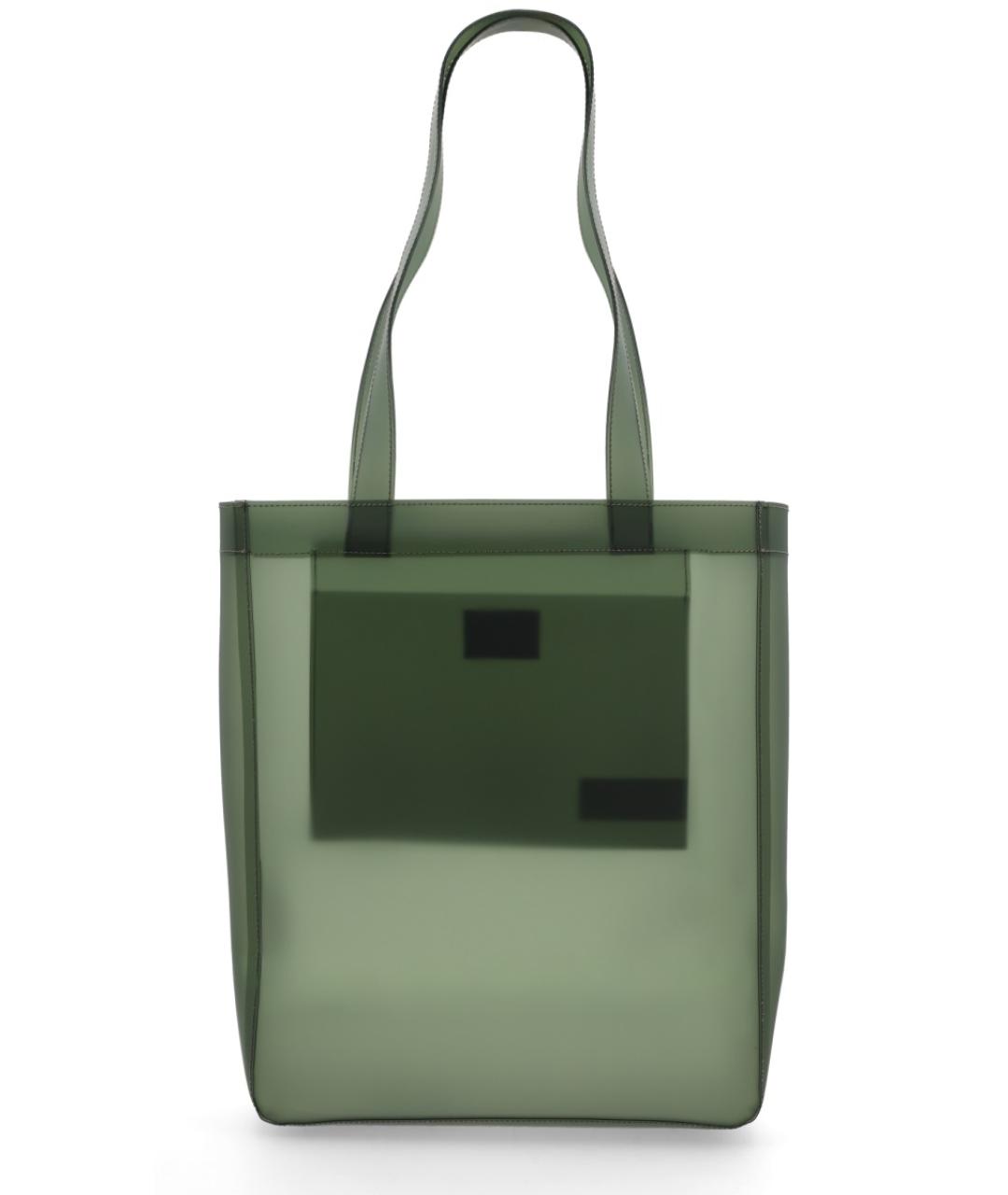 A.P.C. Зеленая сумка тоут из искусственной кожи, фото 2