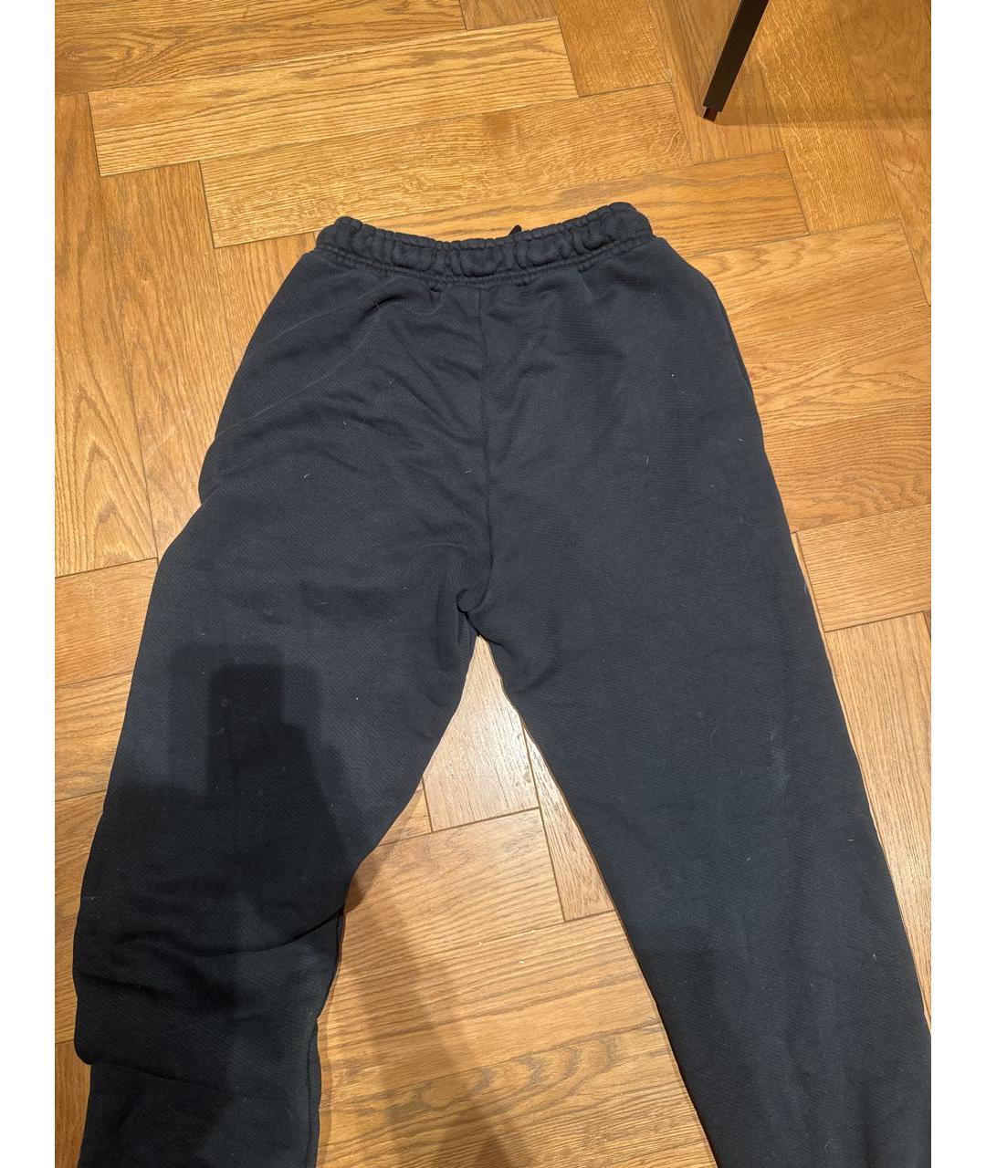 PALM ANGELS Черные хлопковые повседневные брюки, фото 2