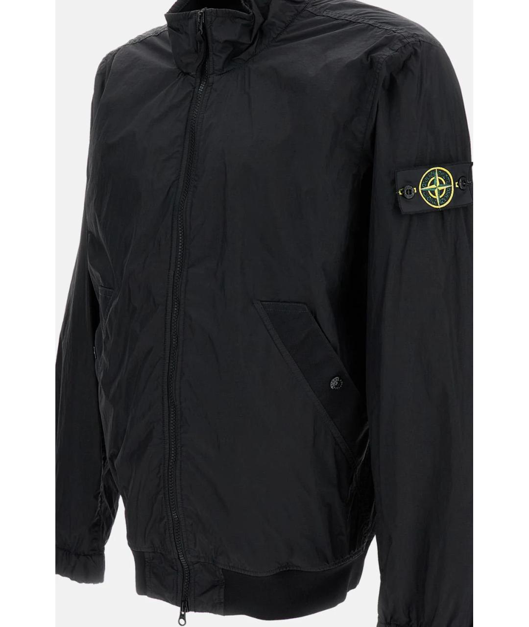STONE ISLAND Темно-синяя полиамидовая куртка, фото 3