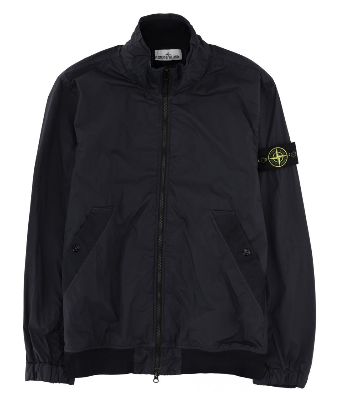 STONE ISLAND Темно-синяя полиамидовая куртка, фото 1