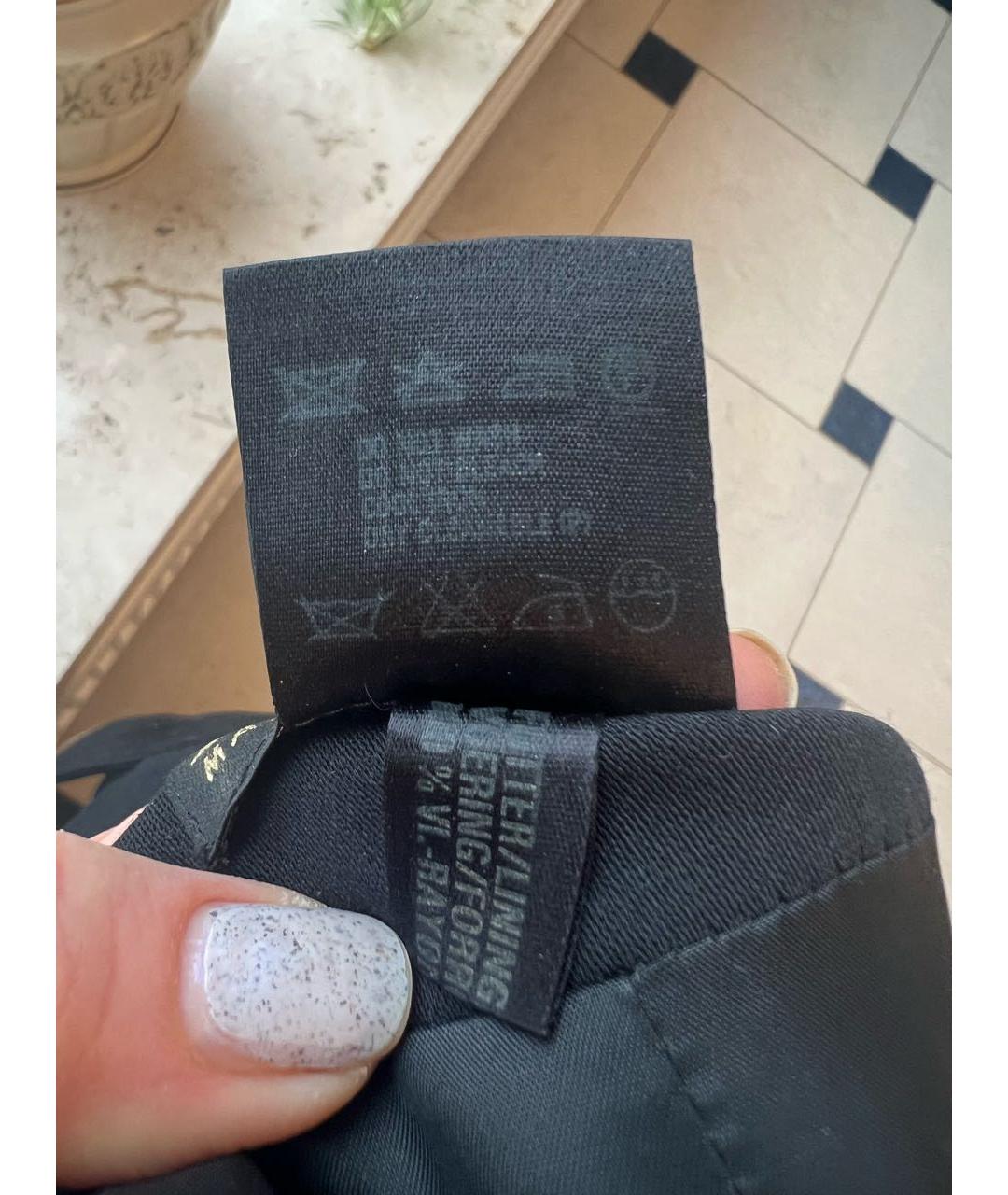 ESCADA Черное шерстяное повседневное платье, фото 7