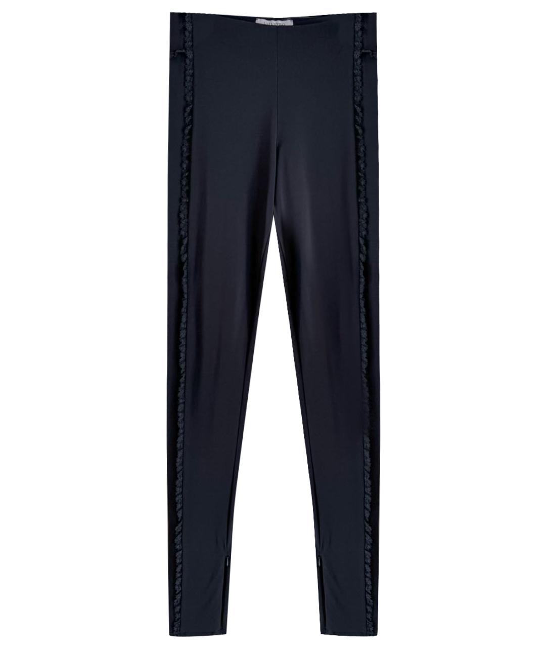 VALENTINO Черные ацетатные леггинсы и велосипедки, фото 1