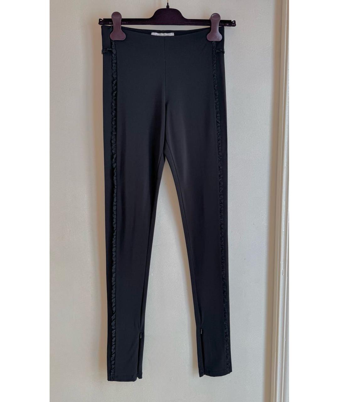 VALENTINO Черные ацетатные леггинсы и велосипедки, фото 9