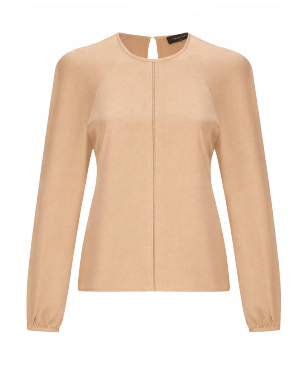 FABIANA FILIPPI Бежевая вискозная блузы, фото 1