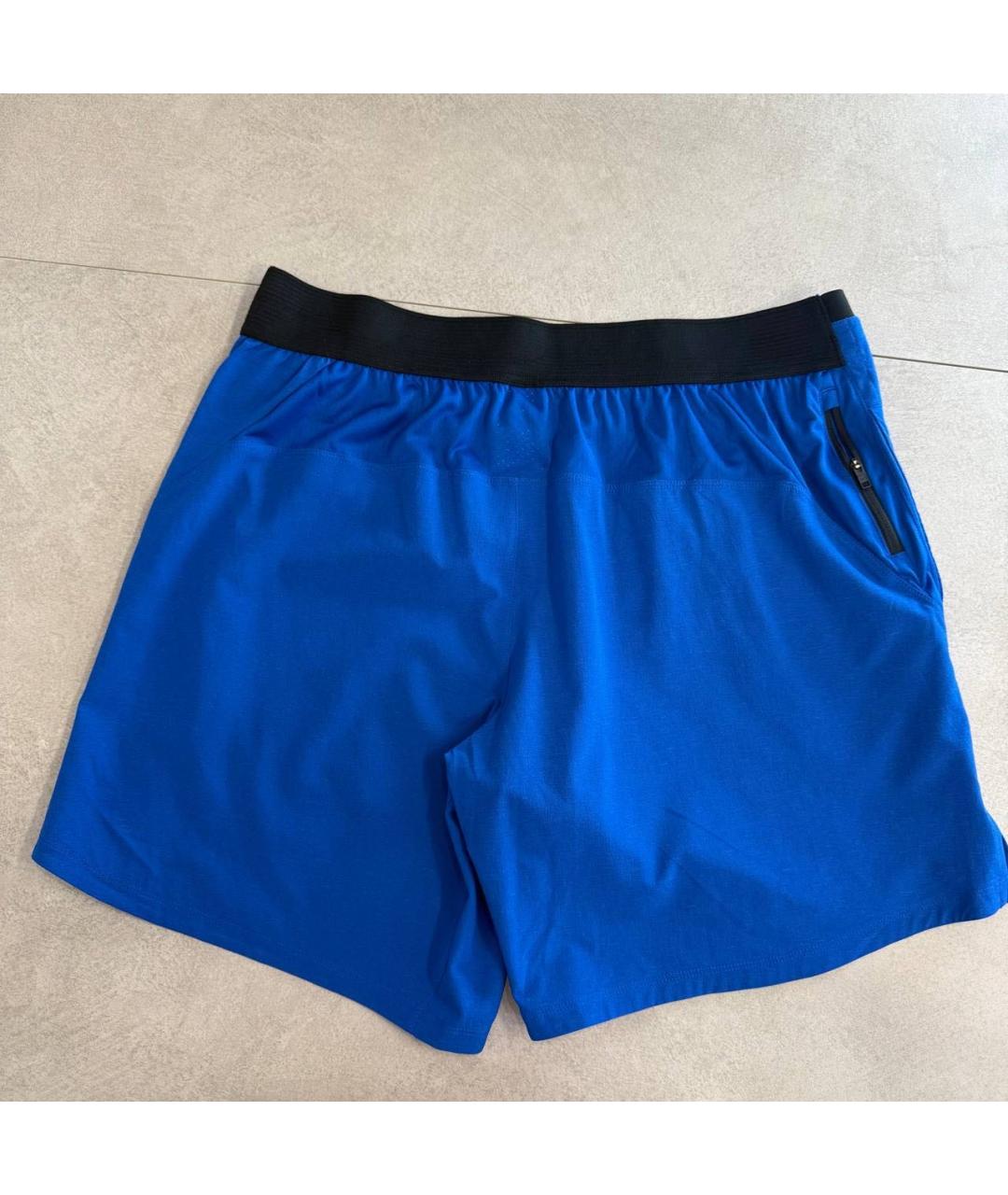 REEBOK Синие полиэстеровые шорты, фото 2