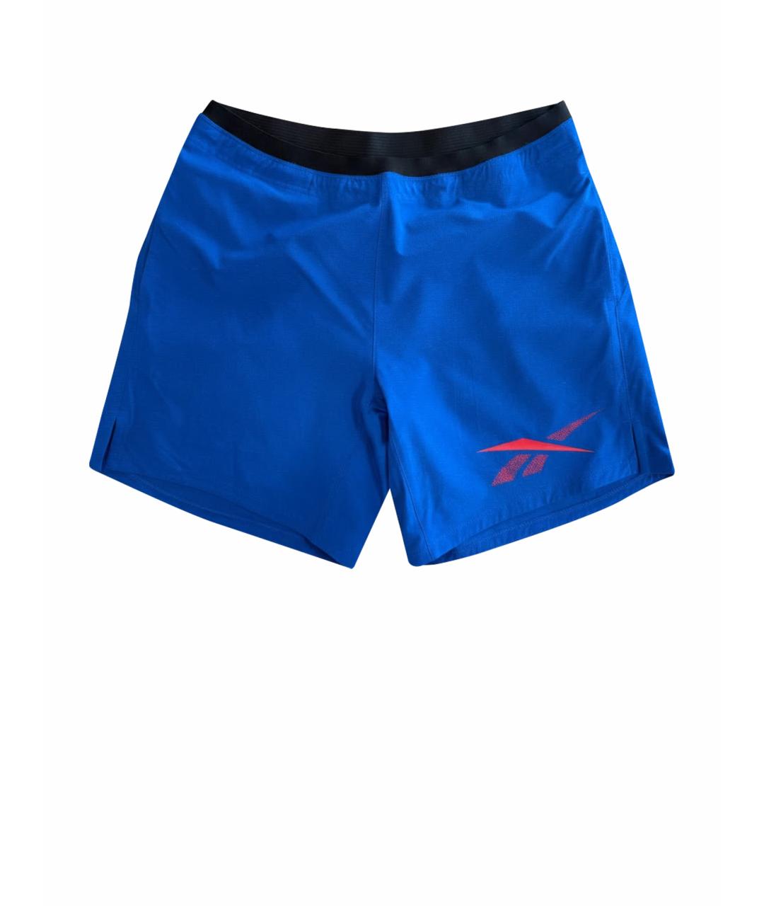 REEBOK Синие полиэстеровые шорты, фото 1