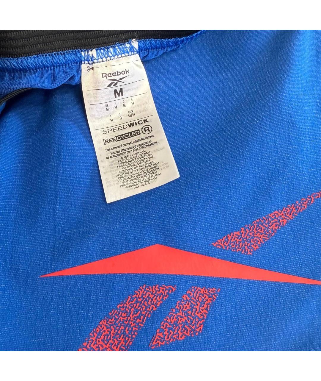 REEBOK Синие полиэстеровые шорты, фото 4