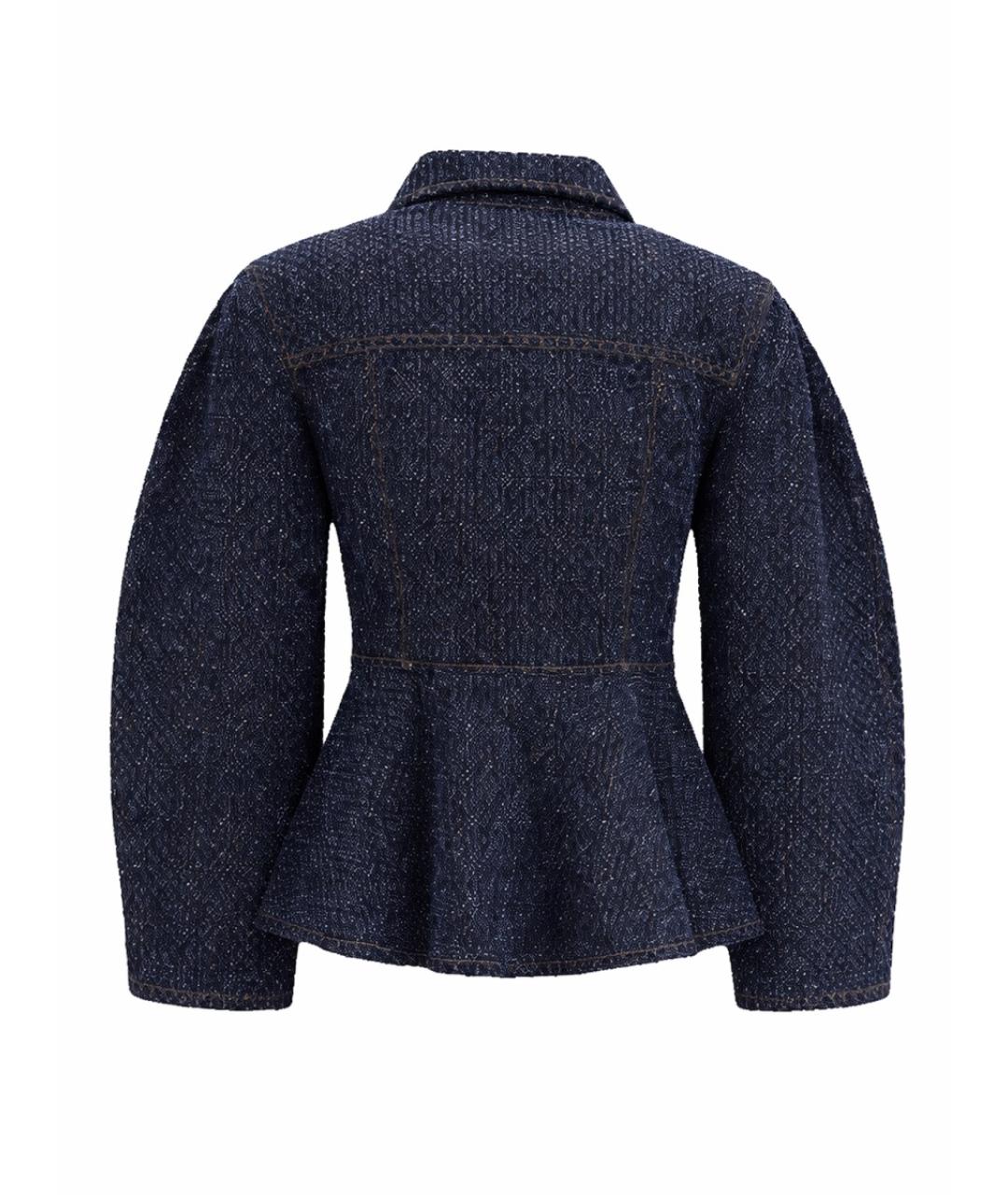 GANNI Синяя хлопковая куртка, фото 2