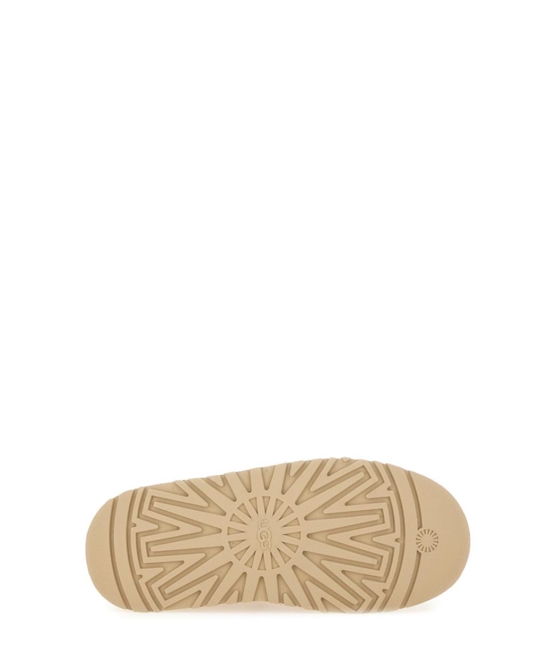 UGG AUSTRALIA Бежевые кожаные ботинки, фото 3