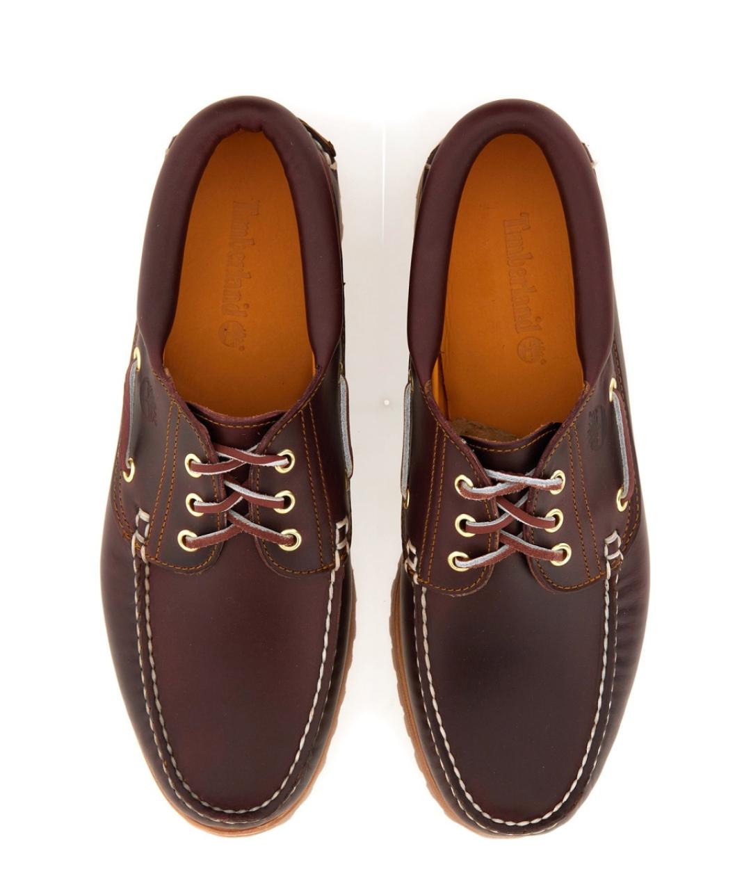 TIMBERLAND Бордовые кожаные лоферы, фото 6