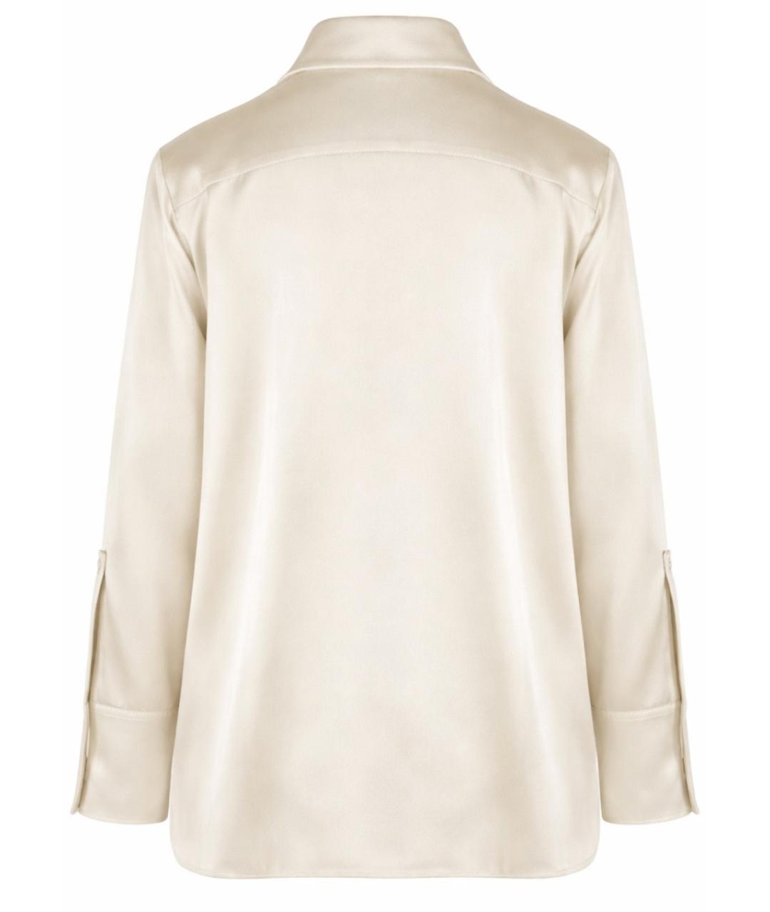 JIL SANDER Белая ацетатная блузы, фото 2