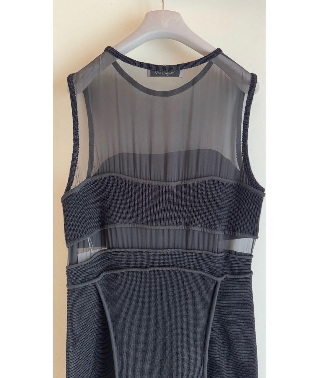 VALENTINO Черное шерстяное коктейльное платье, фото 2