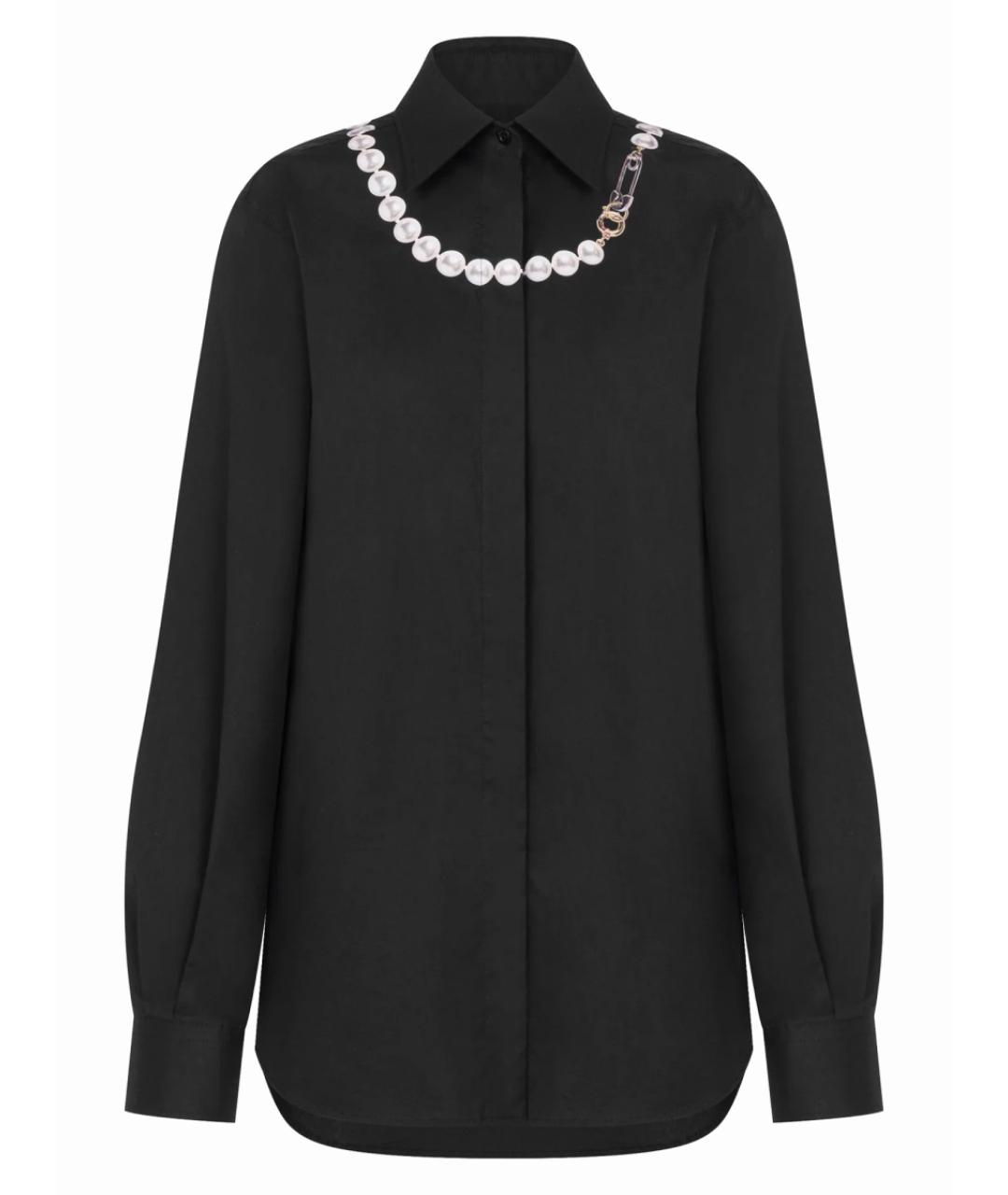 MOSCHINO Черная хлопковая рубашка, фото 1