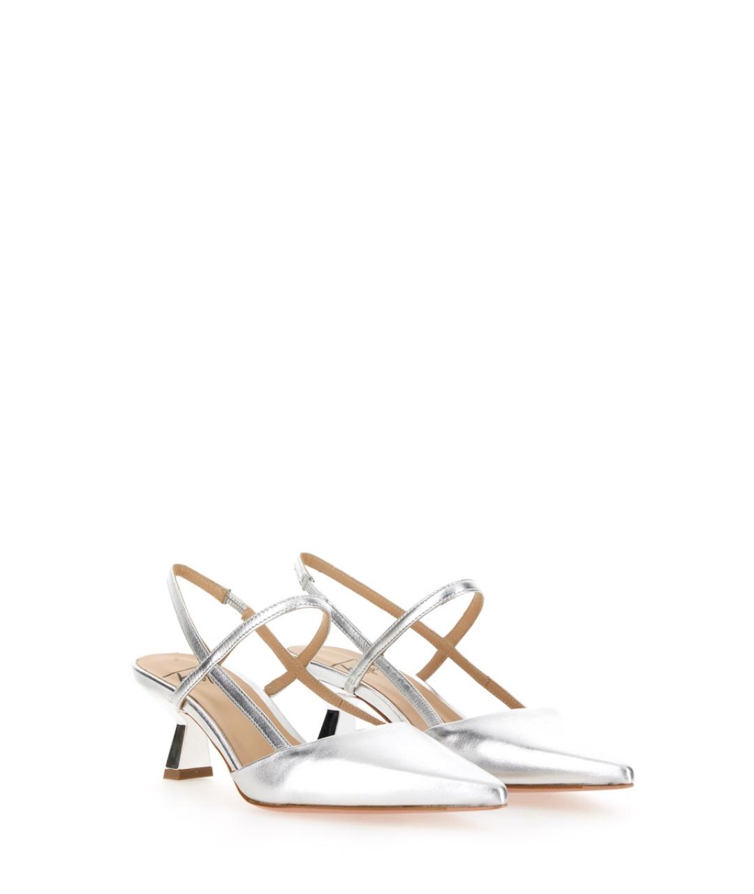ROBERTO FESTA Серебряные кожаные туфли, фото 2