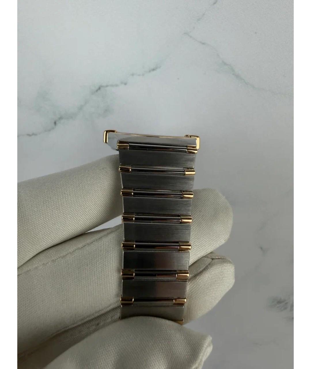 OMEGA Белые часы из желтого золота, фото 7