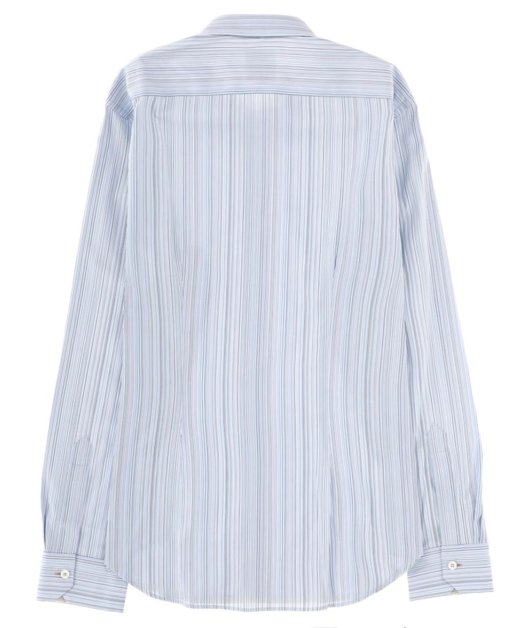 PAUL SMITH Синяя хлопковая кэжуал рубашка, фото 2