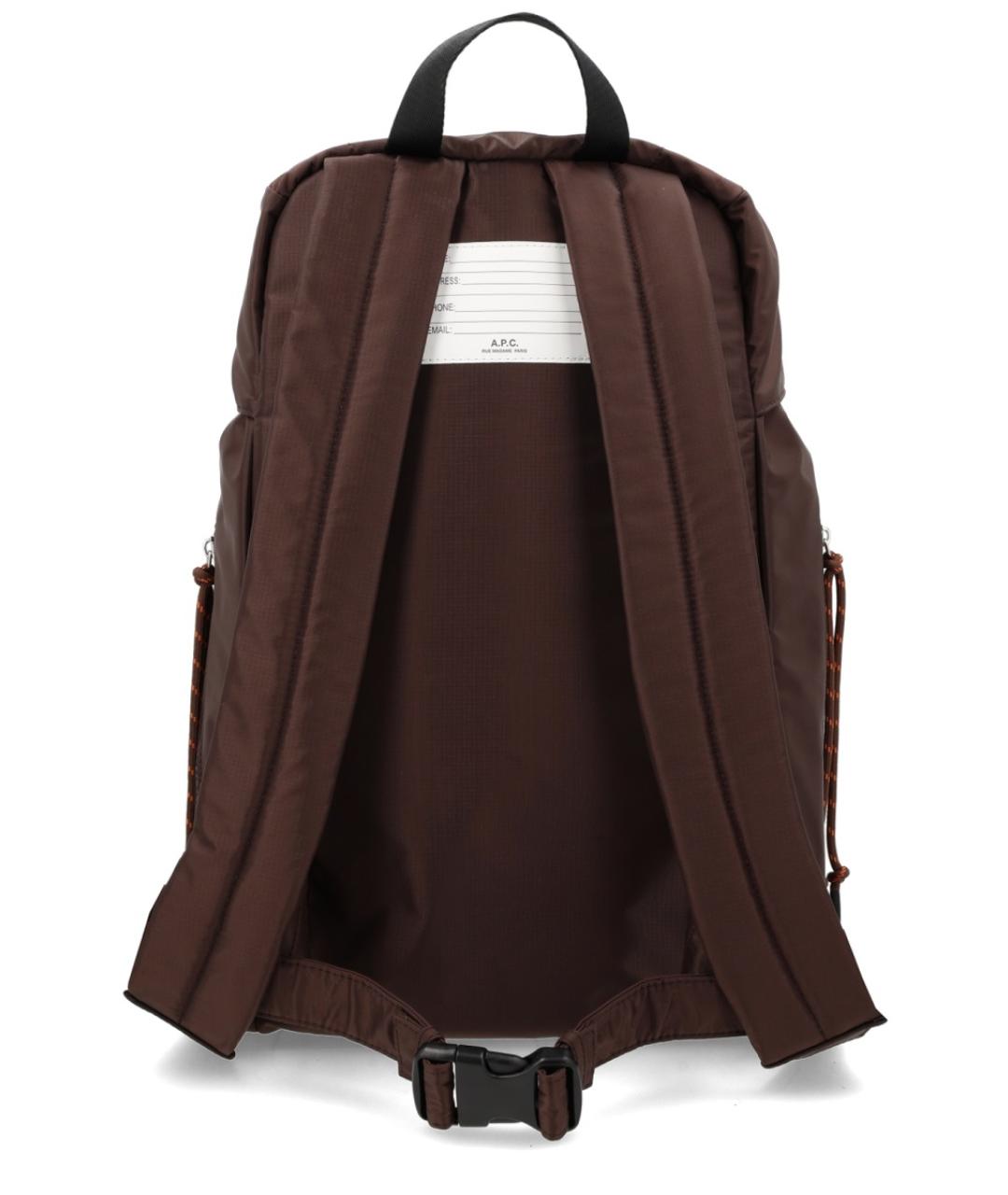 A.P.C. Коричневый синтетический рюкзак, фото 2