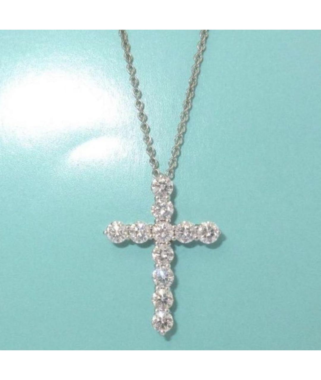 TIFFANY&CO Серебряная платиновая подвеска, фото 5