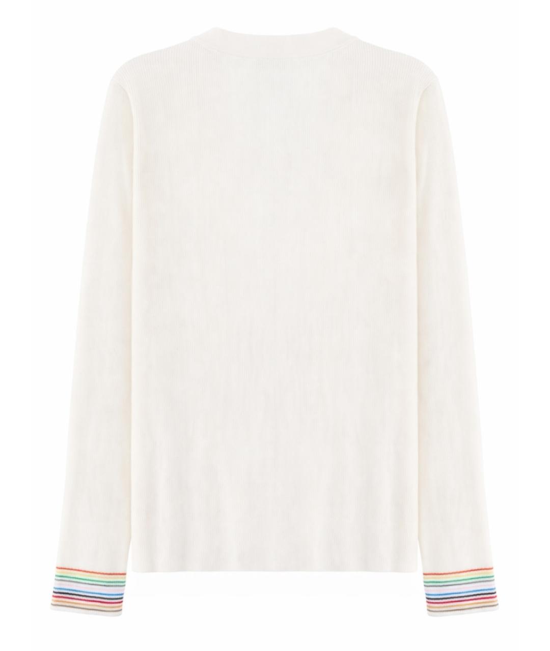 PAUL SMITH Белый хлопковый джемпер / свитер, фото 2