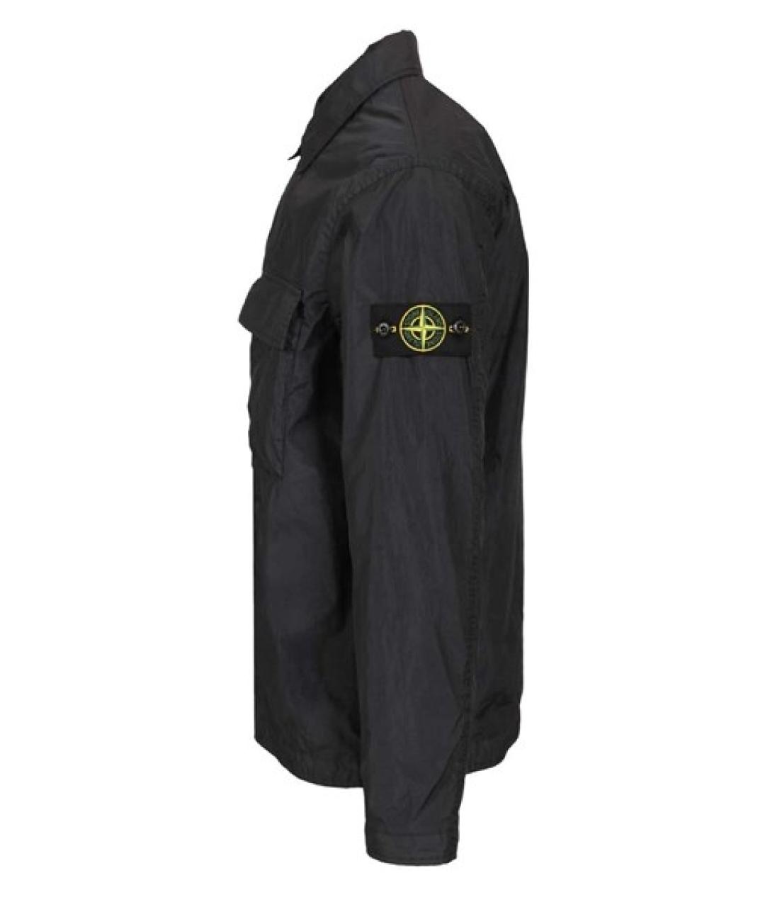 STONE ISLAND Темно-синяя полиамидовая куртка, фото 4