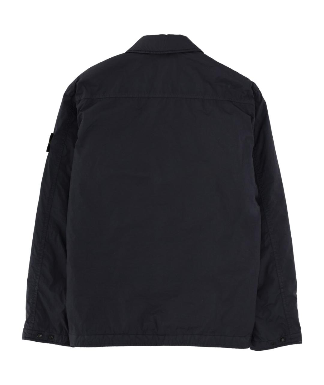 STONE ISLAND Темно-синяя полиамидовая куртка, фото 2