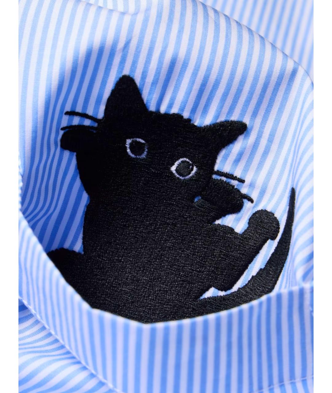 PS BY PAUL SMITH Синяя хлопковая рубашка, фото 2