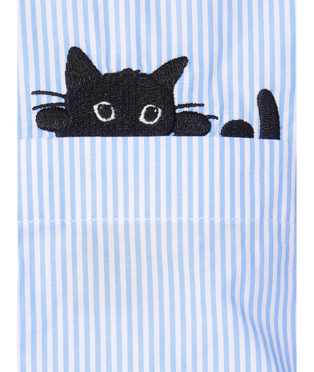 PS BY PAUL SMITH Синяя хлопковая рубашка, фото 3