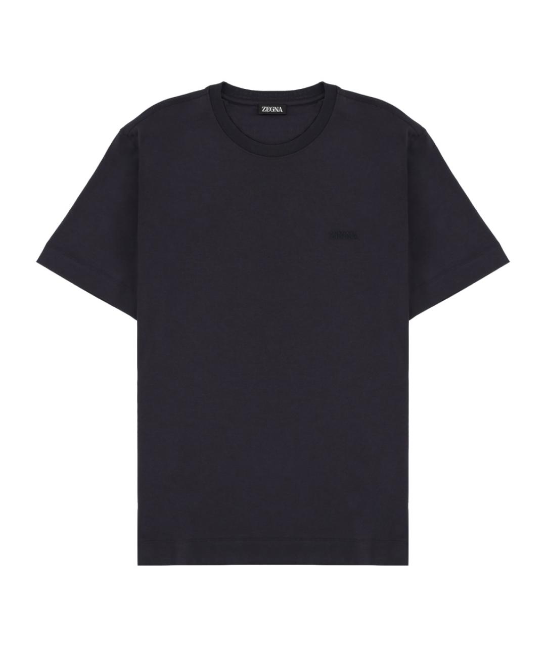 ZEGNA Черная хлопковая футболка, фото 1