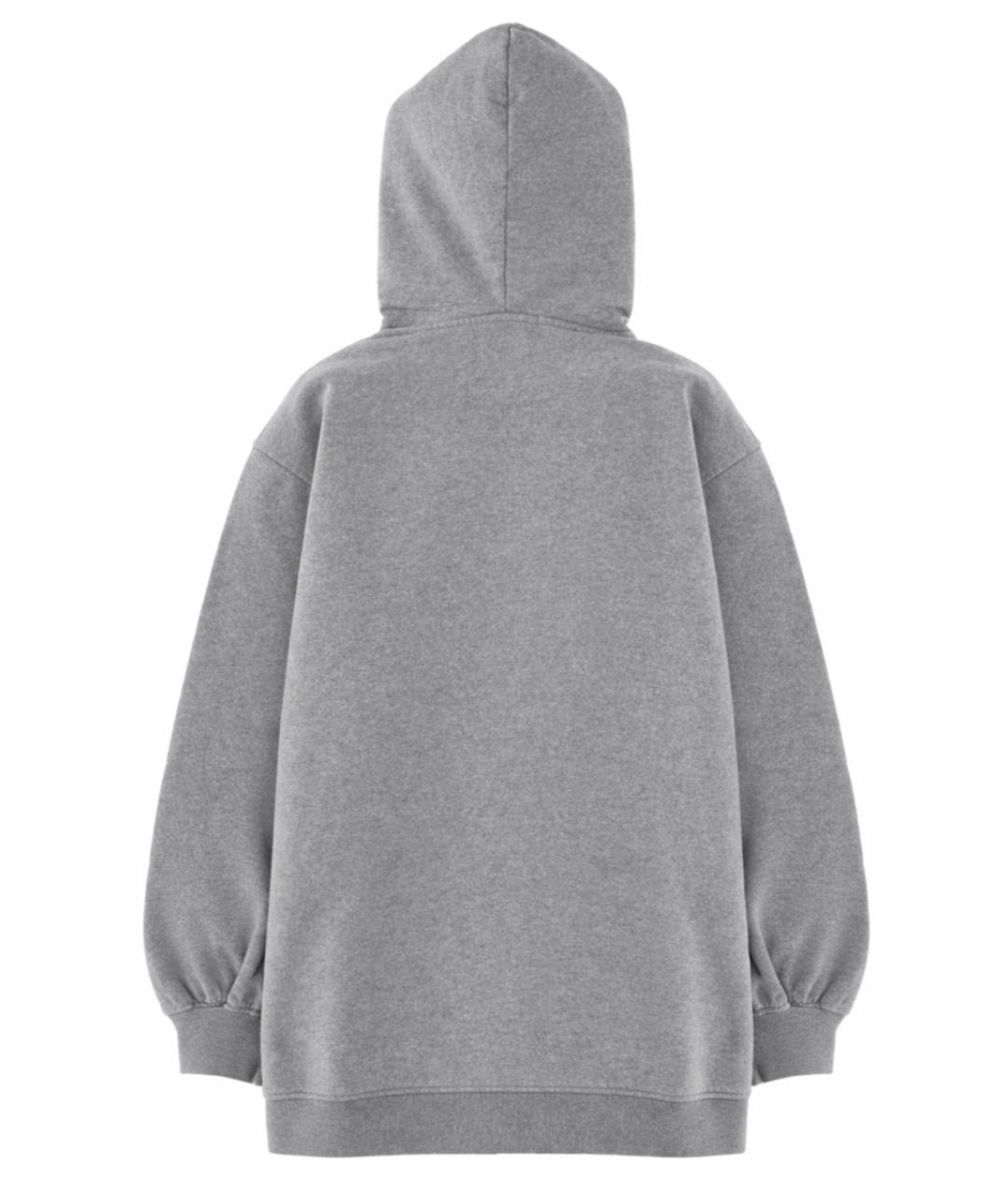 ALEXANDER WANG Серое хлопковое повседневное платье, фото 2