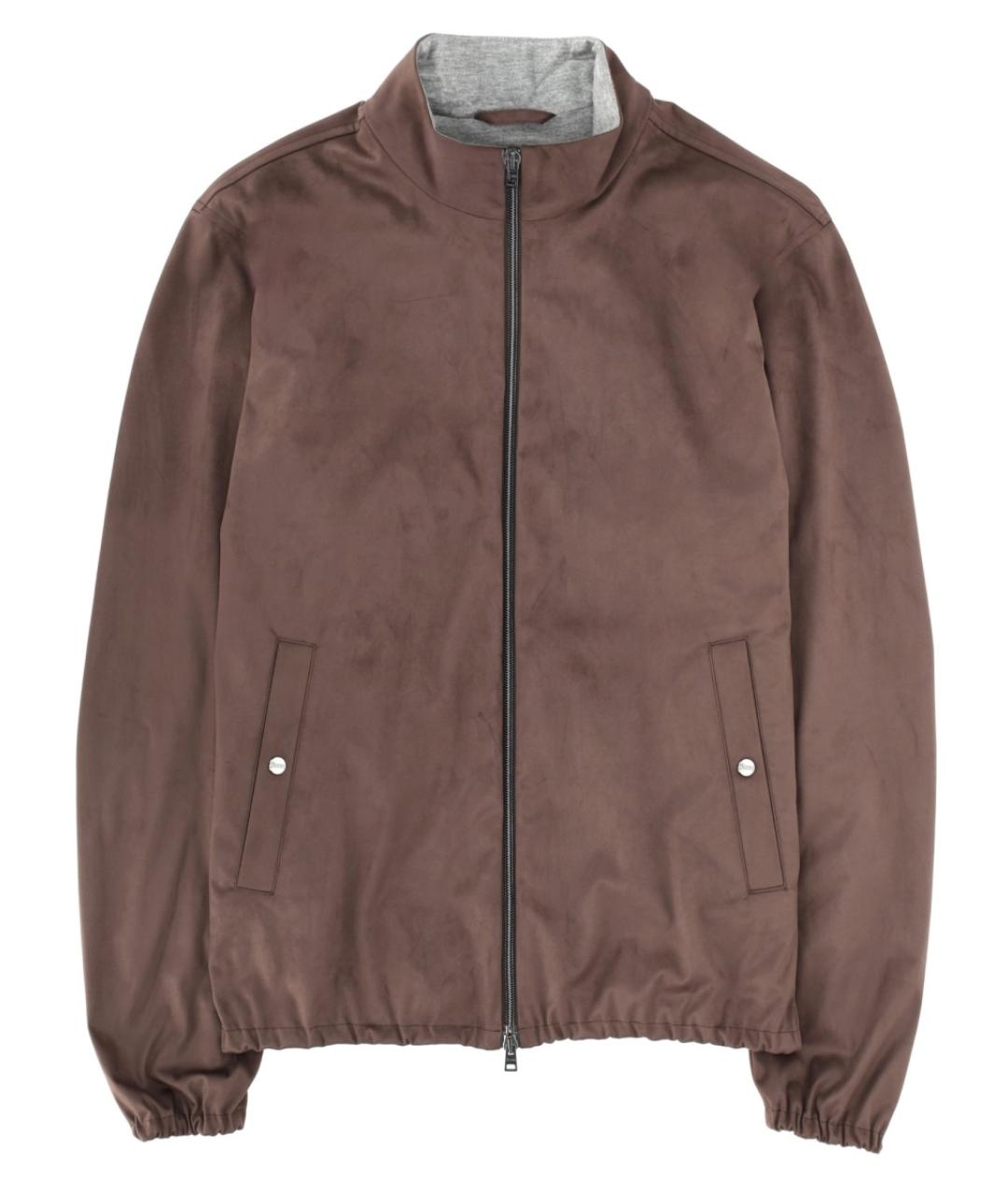 HERNO Коричневая полиэстеровая куртка, фото 1