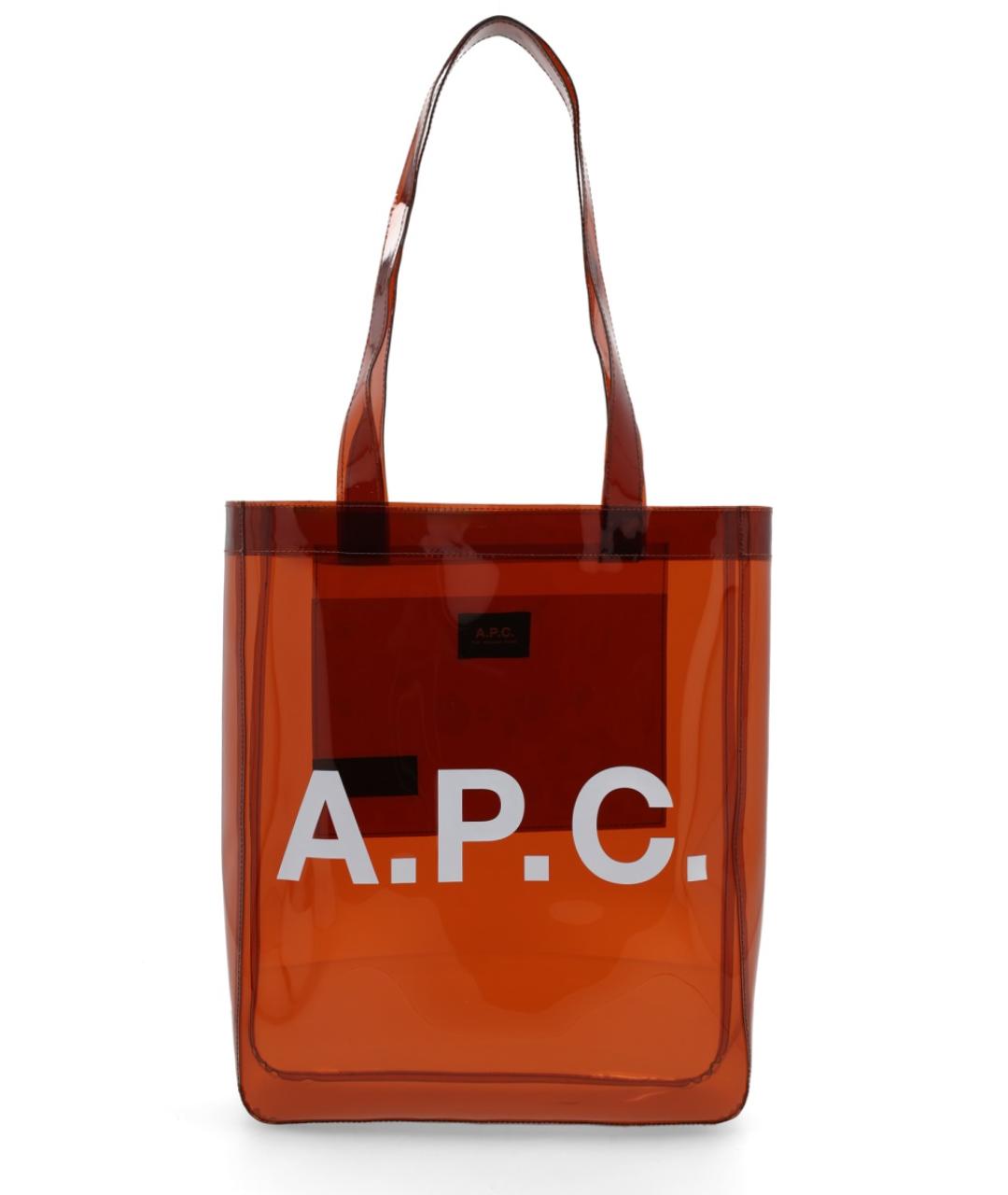 A.P.C. Оранжевая сумка тоут, фото 1