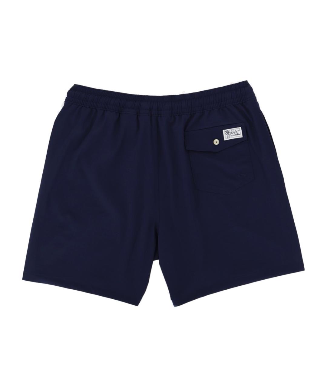 POLO RALPH LAUREN Синие полиэстеровые шорты, фото 2