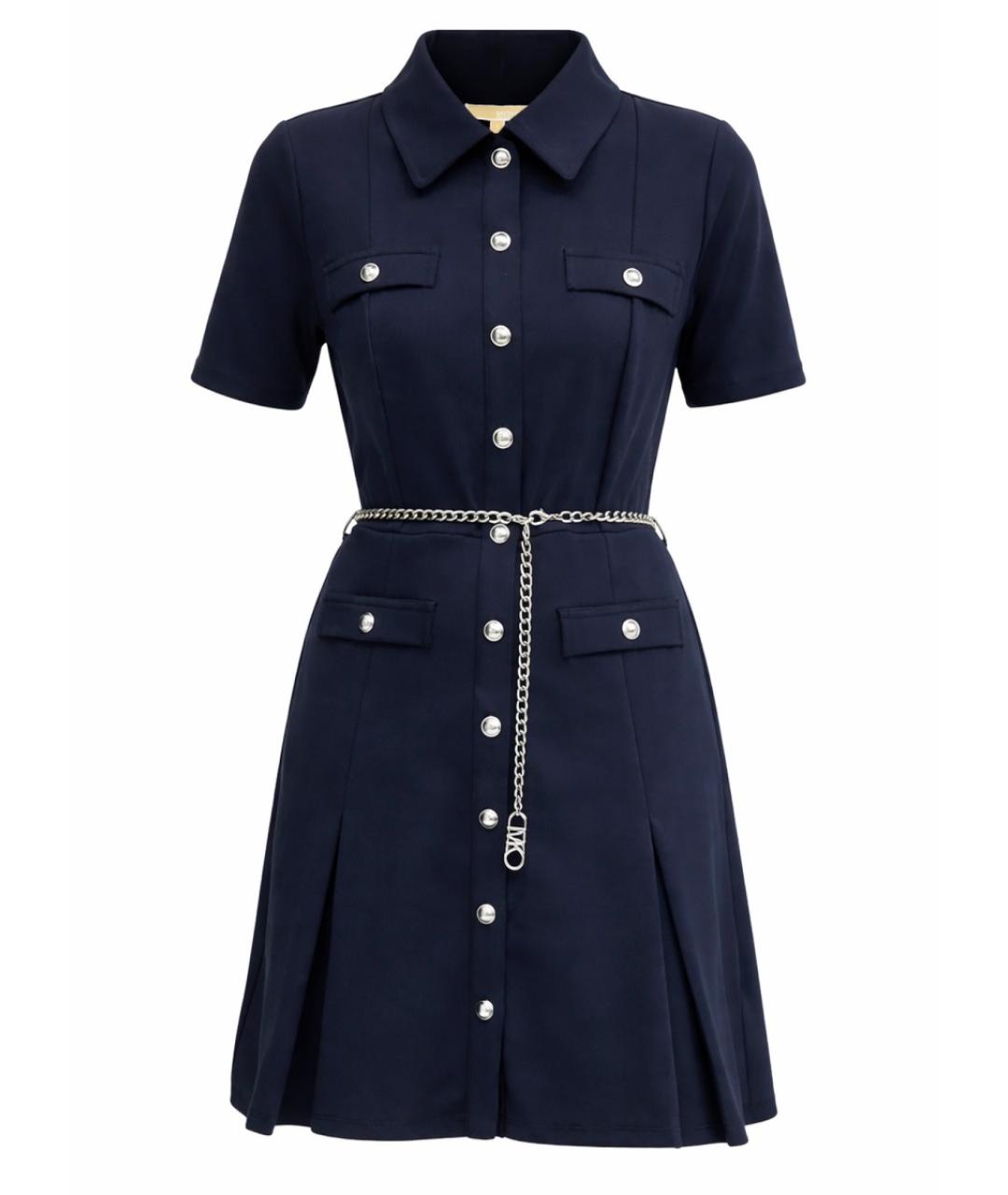 MICHAEL KORS Синее полиэстеровое повседневное платье, фото 1