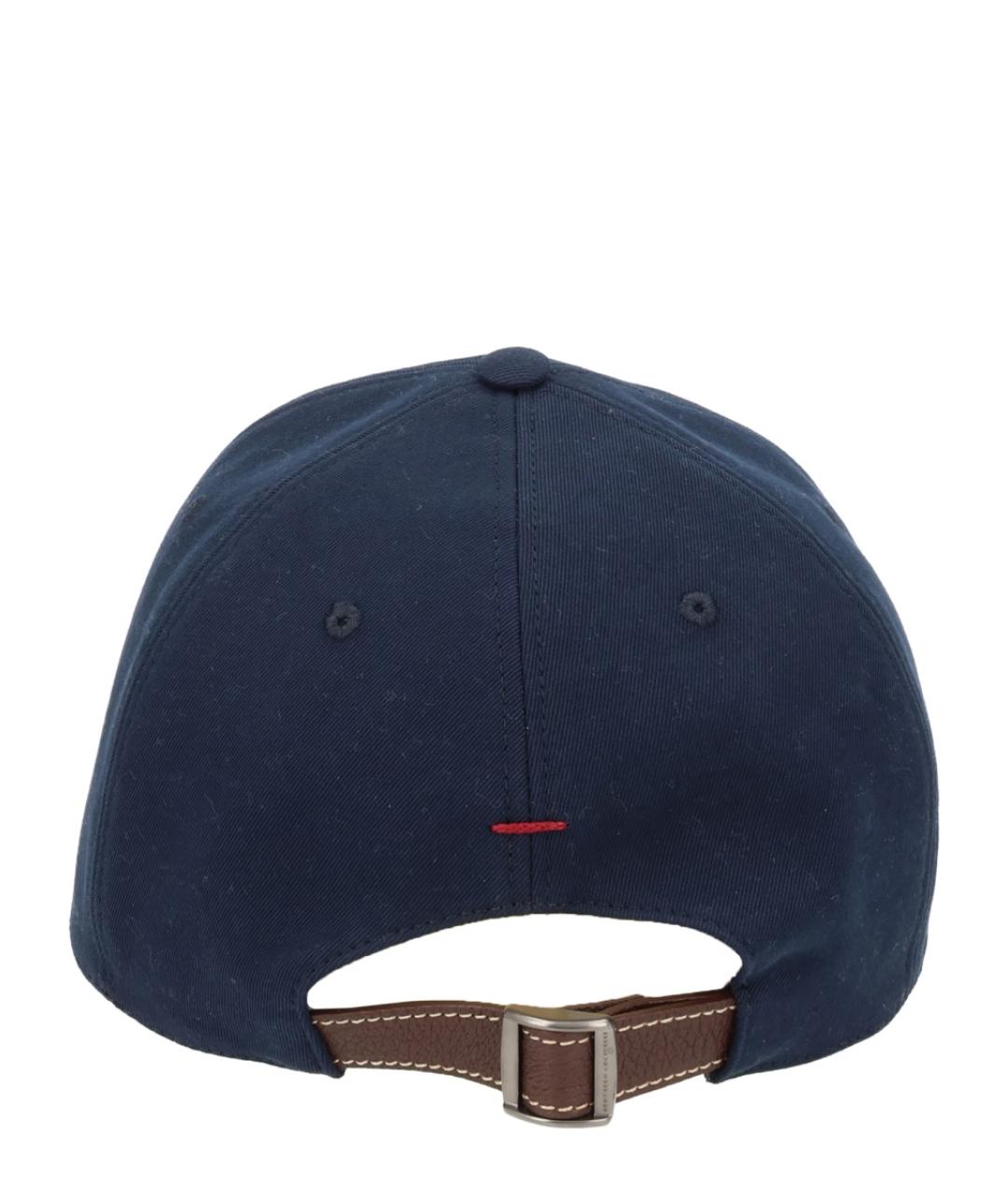 BRUNELLO CUCINELLI Синяя хлопковая кепка/бейсболка, фото 2